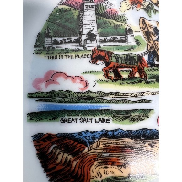 Norcrest Utah Gold Edged State Plate  11" Diameter White, Gold   China - Picture 10 of 16